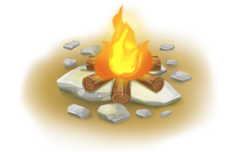 Campfire Vector PNG Image File