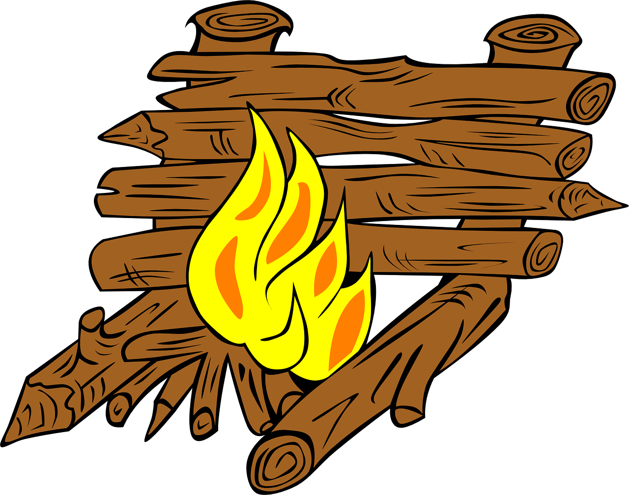 Campfire Vector PNG Images HD