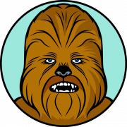 Chewbacca face png изображение