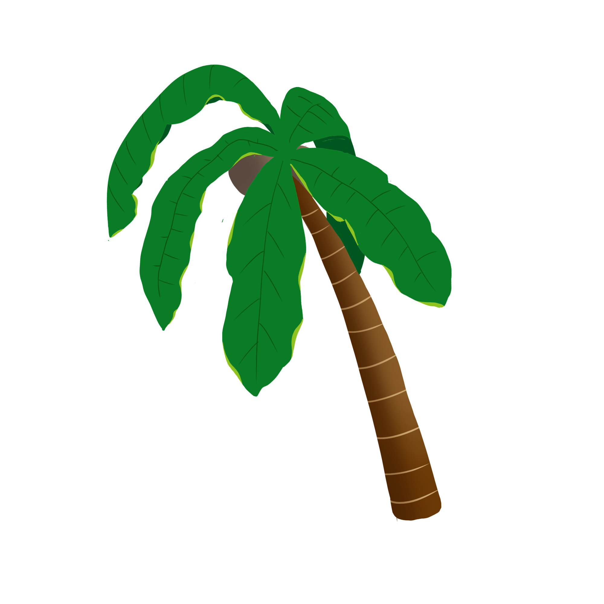 Coconut Tree Vector PNG File Download Free