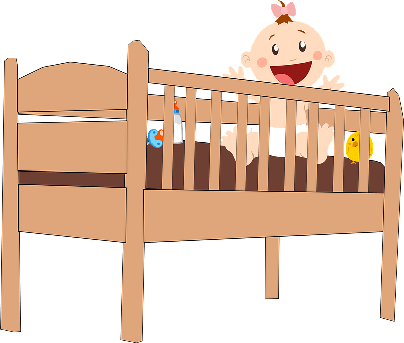 Cradle Bed Vector PNG Clipart