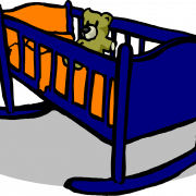Cradle Bed Vector PNG -afbeelding