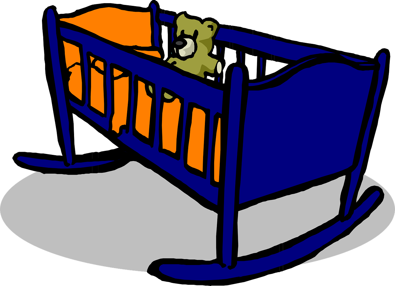 Cradle Bed Vector PNG Image