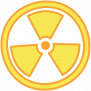 Danger Warning Circle Yellow Sign Radiation PNG Download Image