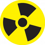 Danger Warning Circle Yellow Sign Radiation PNG File