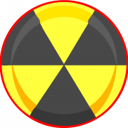 Danger Warning Circle Yellow Sign Radiation PNG Transparent HD Photo