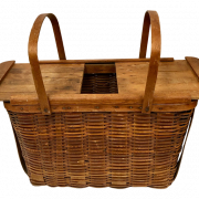 Empty Picnic Basket PNG File