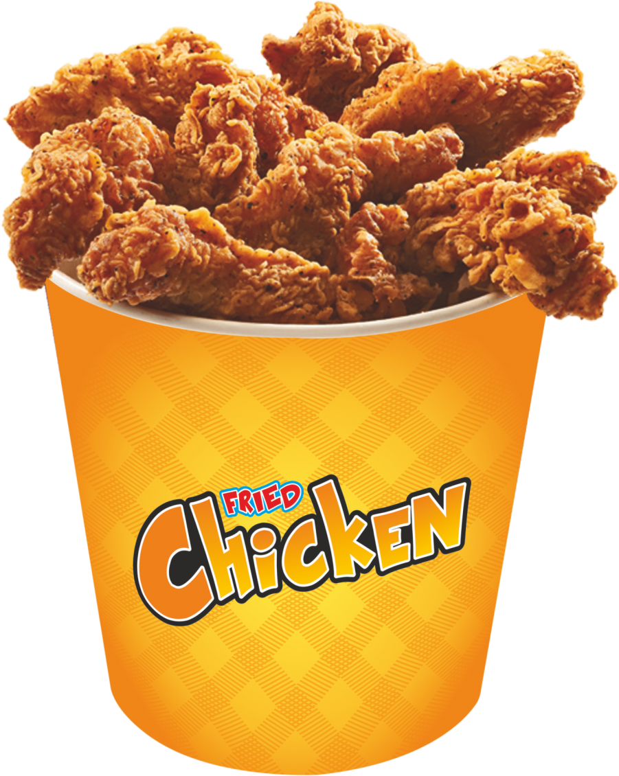 Fried Chicken Bucket PNG Clipart