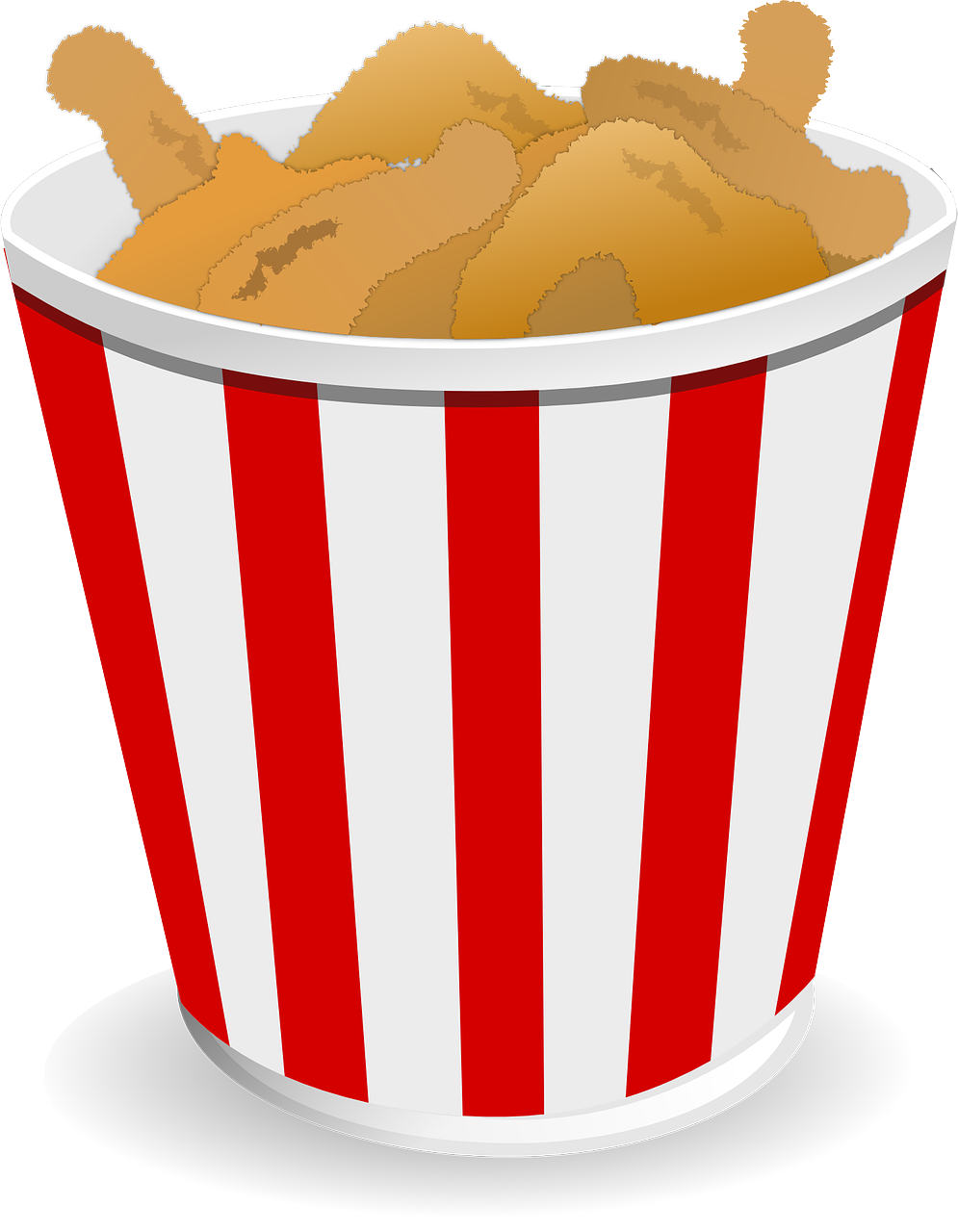 Fried Chicken Bucket PNG Free Download