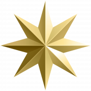 Golden Star PNG HD Image