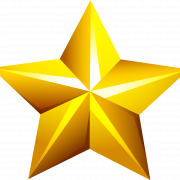 Golden Star PNG High Quality Image