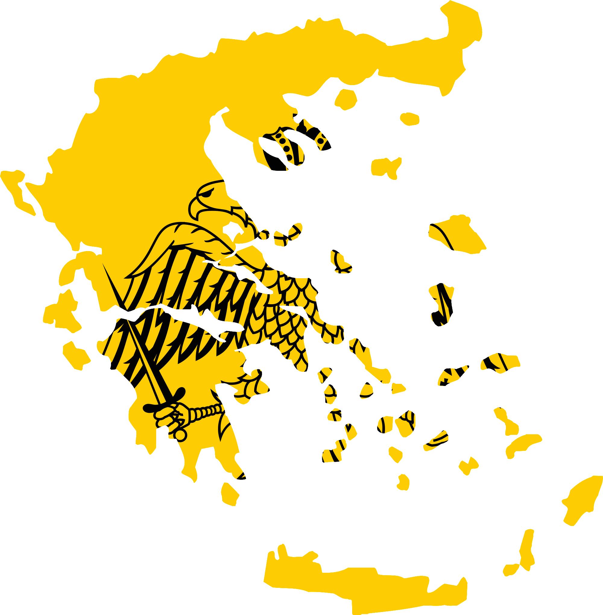 Mappa della Grecia png clipart - PNG All