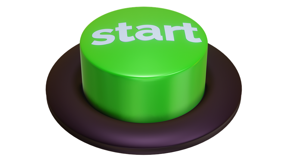 Green Start Button Transparent
