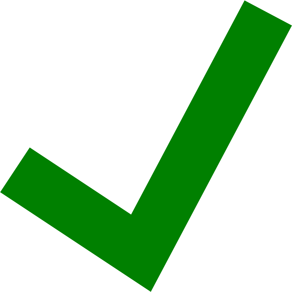 Green Tick Vector PNG Image
