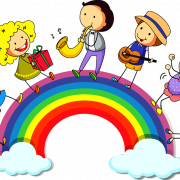 Kids Rainbow pas de fond
