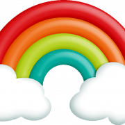 Kids Rainbow PNG -afbeelding