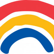 Imagen de PNG de vector de arco iris infantil