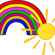 Bambini arcobaleno vettoriale trasparente