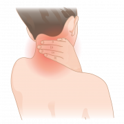 Immagini png vettoriali del dolore al collo
