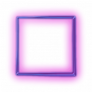 Neon Square PNG Clipart