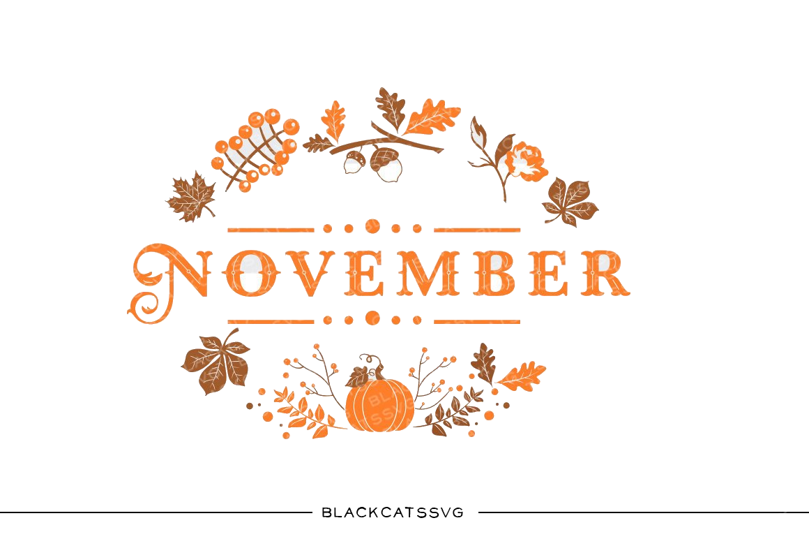 November PNG Download Image