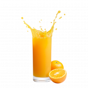Orange Juice Splash PNG