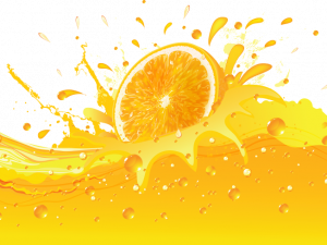 Orange Juice Splash PNG Cutout