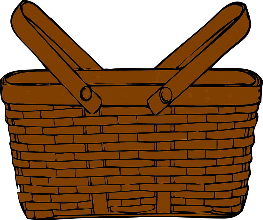 Picnic Basket Vector PNG Image