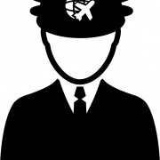 Pilot Silhouette PNG -bestand