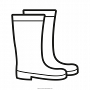 Rain Boots Vector PNG Free Image