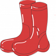 Rain Boots Vector PNG Image