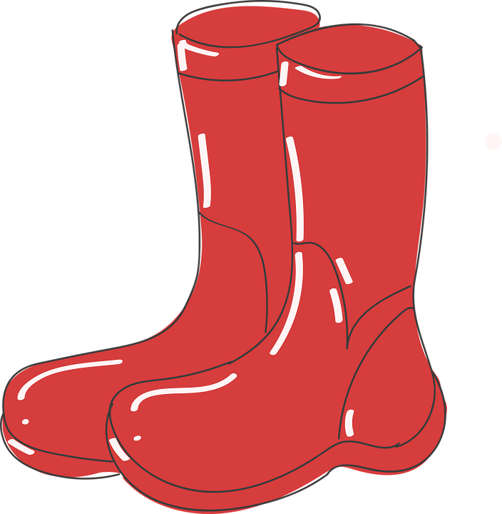 Rain Boots Vector PNG Image