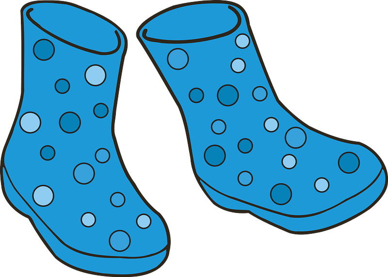 Rain Boots Vector PNG