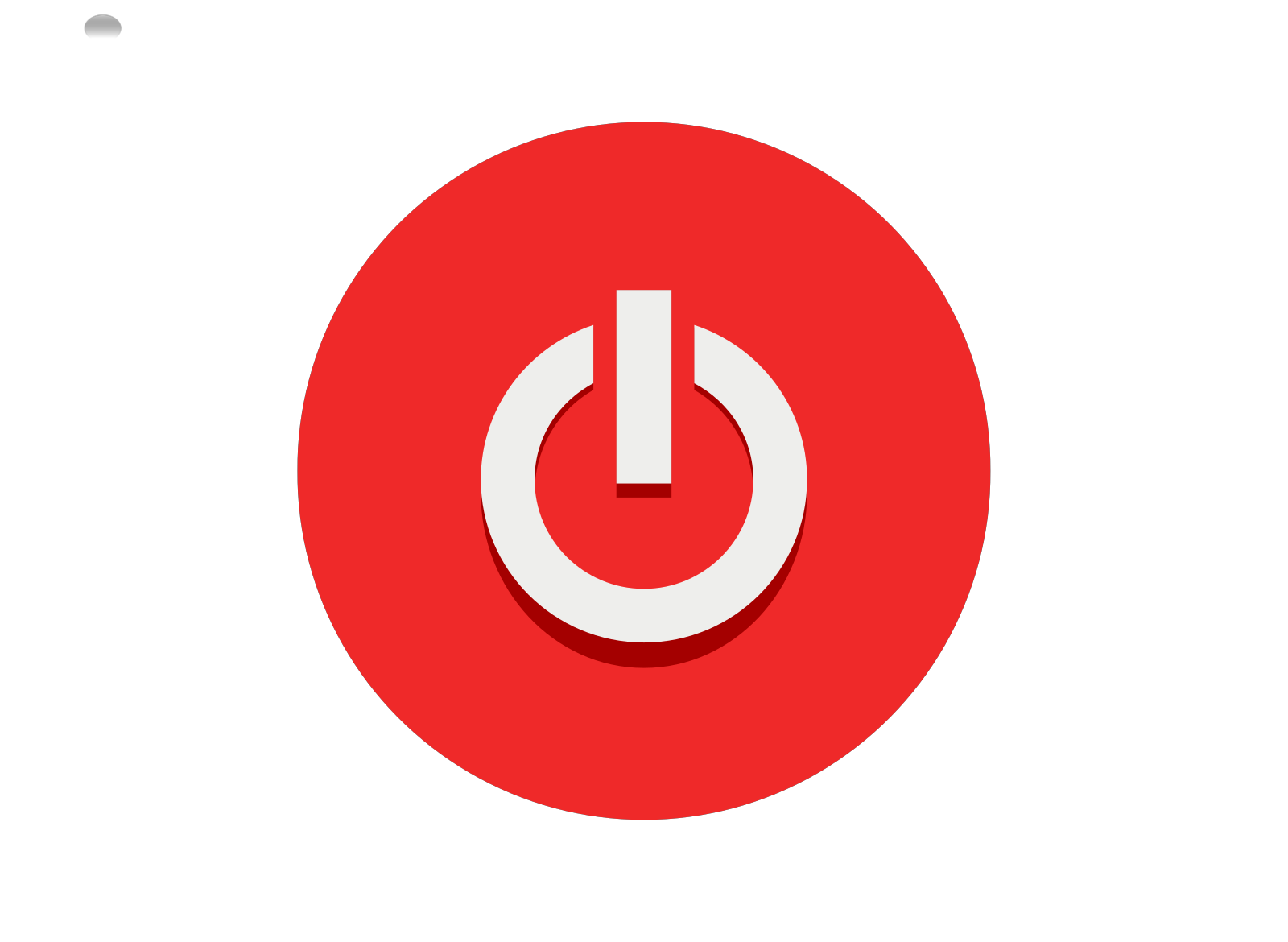Red Start Button PNG Clipart