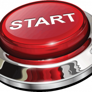 Red Start Button PNG Image