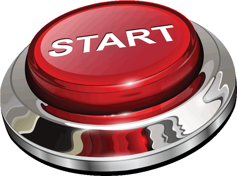 Red Start Button PNG Image