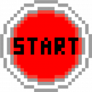 Red Start Button PNG Picture