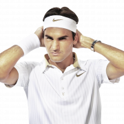 Roger Federer geen achtergrond