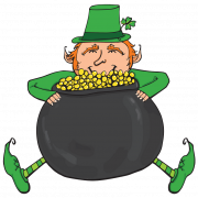St. Patricks Pot of Gold PNG Free Download