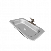 Stainless Steel Sink Transparent