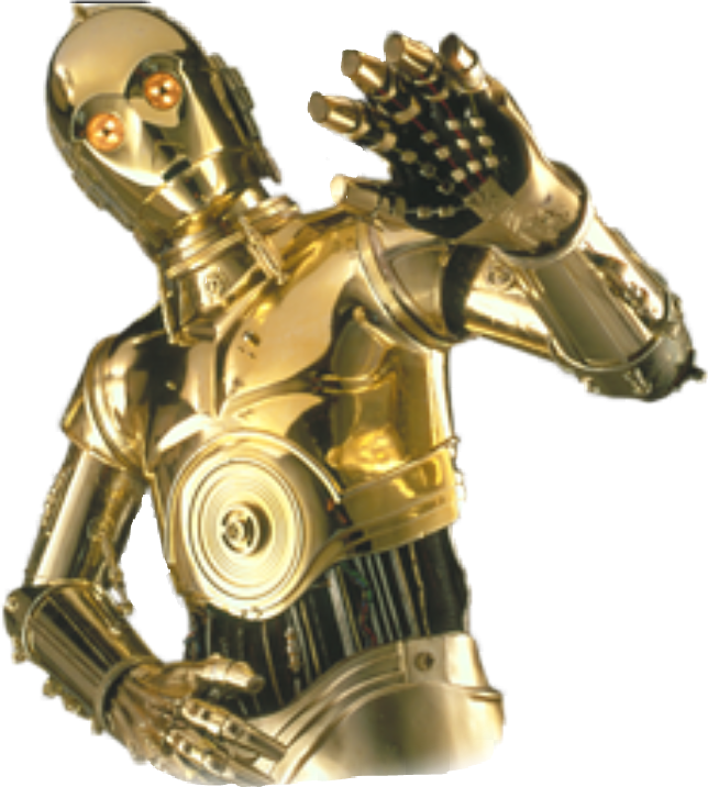 Star Wars C 3PO Vector PNG HD -afbeelding