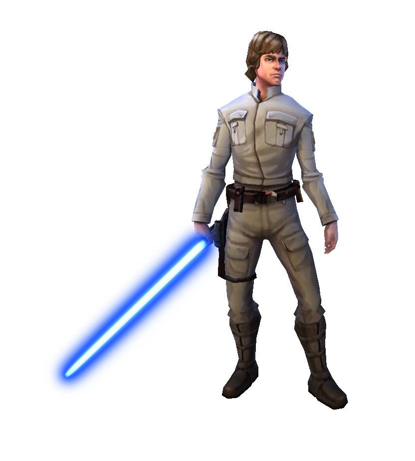 Star Wars Luke Skywalker transparente