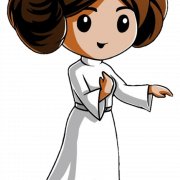 Star Wars Princess Leia PNG afbeeldingsbestand