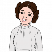 Mga Larawan ng Star Wars Princess Leia PNG