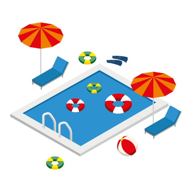 Swimming Pool Vector PNG Free Image