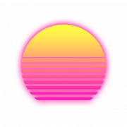Synthwave PNG HD -achtergrond