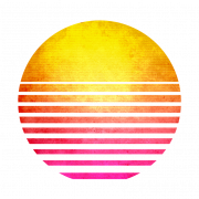 Synthwave PNG HD Imahe