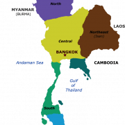 Thailand Map PNG Clipart
