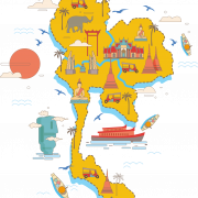 Thailand Map PNG Pic
