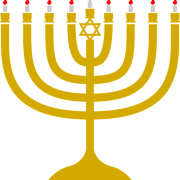 La imagen de PNG judío de Hanukkah Menorah
